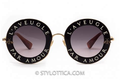 gucci l aveugle par amour sunglasses white|Authentic Gucci Gg0113s White Sunglasses L'aveugle Par Amour .